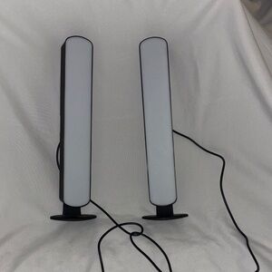 Sleek Black and White LED Light Bars